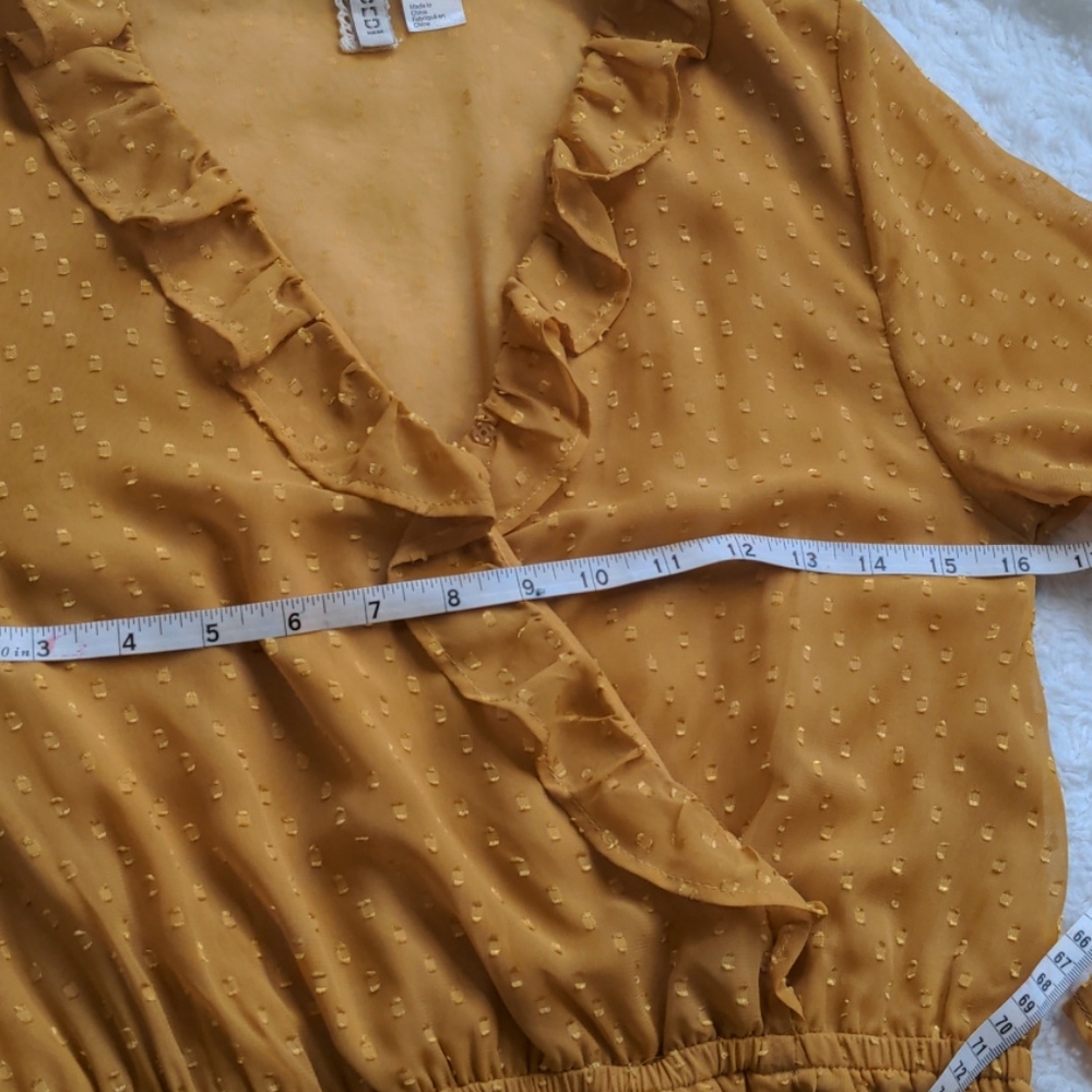 H & M sheer polka dot midi dress - Picture 6 of 8